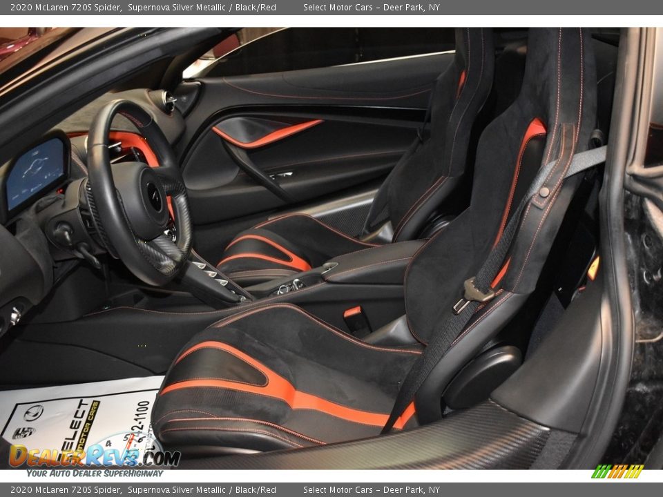 Black/Red Interior - 2020 McLaren 720S Spider Photo #13