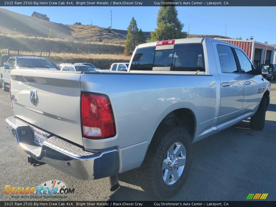 2015 Ram 2500 Big Horn Crew Cab 4x4 Bright Silver Metallic / Black/Diesel Gray Photo #8