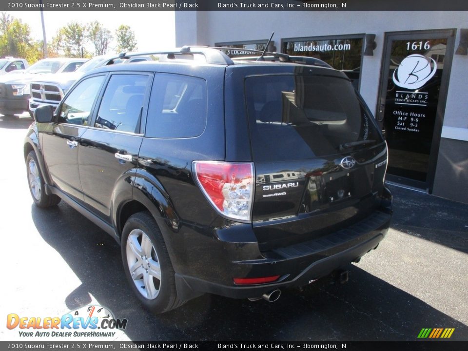 2010 Subaru Forester 2.5 X Premium Obsidian Black Pearl / Black Photo #3