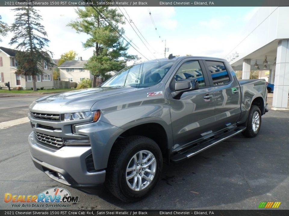 2021 Chevrolet Silverado 1500 RST Crew Cab 4x4 Satin Steel Metallic / Jet Black Photo #1