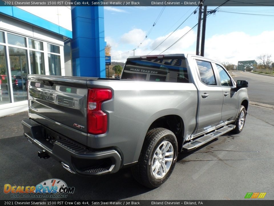 2021 Chevrolet Silverado 1500 RST Crew Cab 4x4 Satin Steel Metallic / Jet Black Photo #6