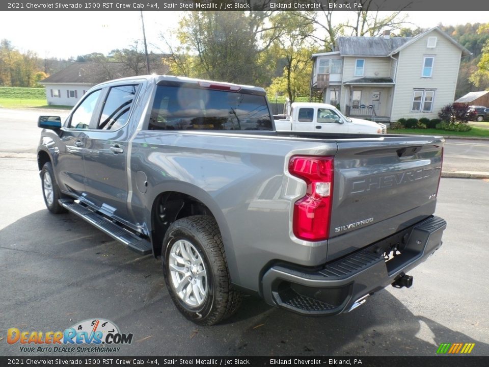 2021 Chevrolet Silverado 1500 RST Crew Cab 4x4 Satin Steel Metallic / Jet Black Photo #8