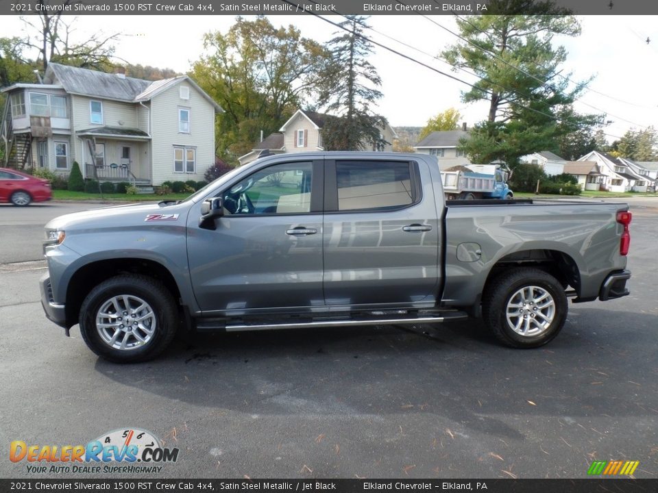 2021 Chevrolet Silverado 1500 RST Crew Cab 4x4 Satin Steel Metallic / Jet Black Photo #9