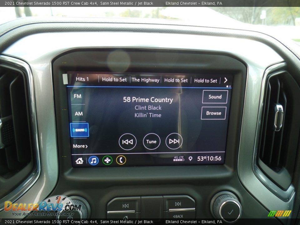 2021 Chevrolet Silverado 1500 RST Crew Cab 4x4 Satin Steel Metallic / Jet Black Photo #30