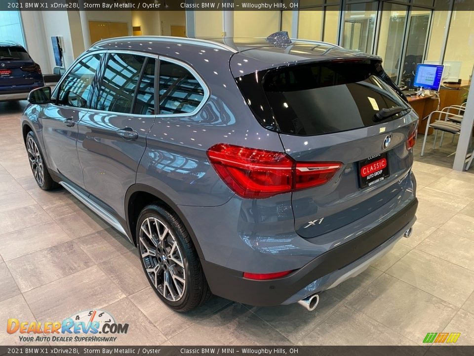 2021 BMW X1 xDrive28i Storm Bay Metallic / Oyster Photo #2