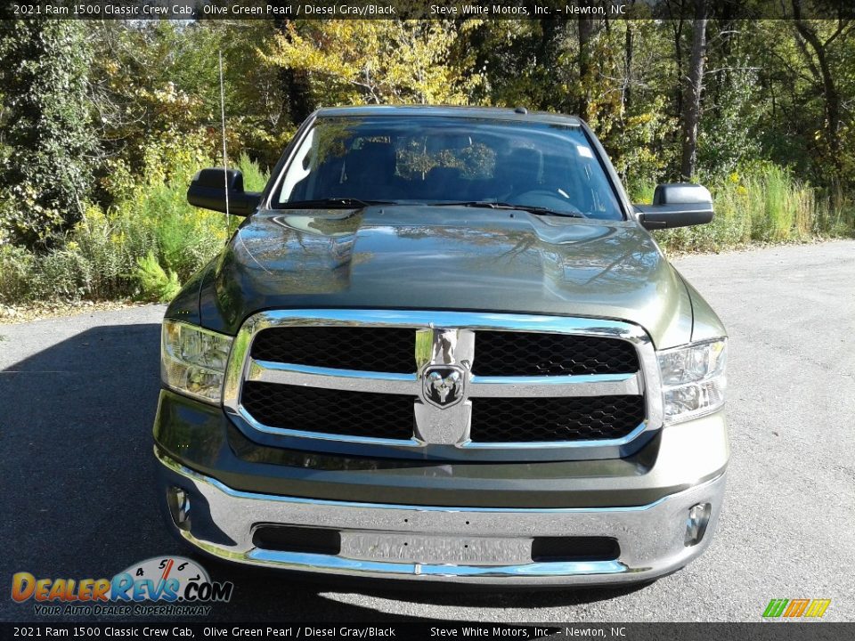 2021 Ram 1500 Classic Crew Cab Olive Green Pearl / Diesel Gray/Black Photo #3