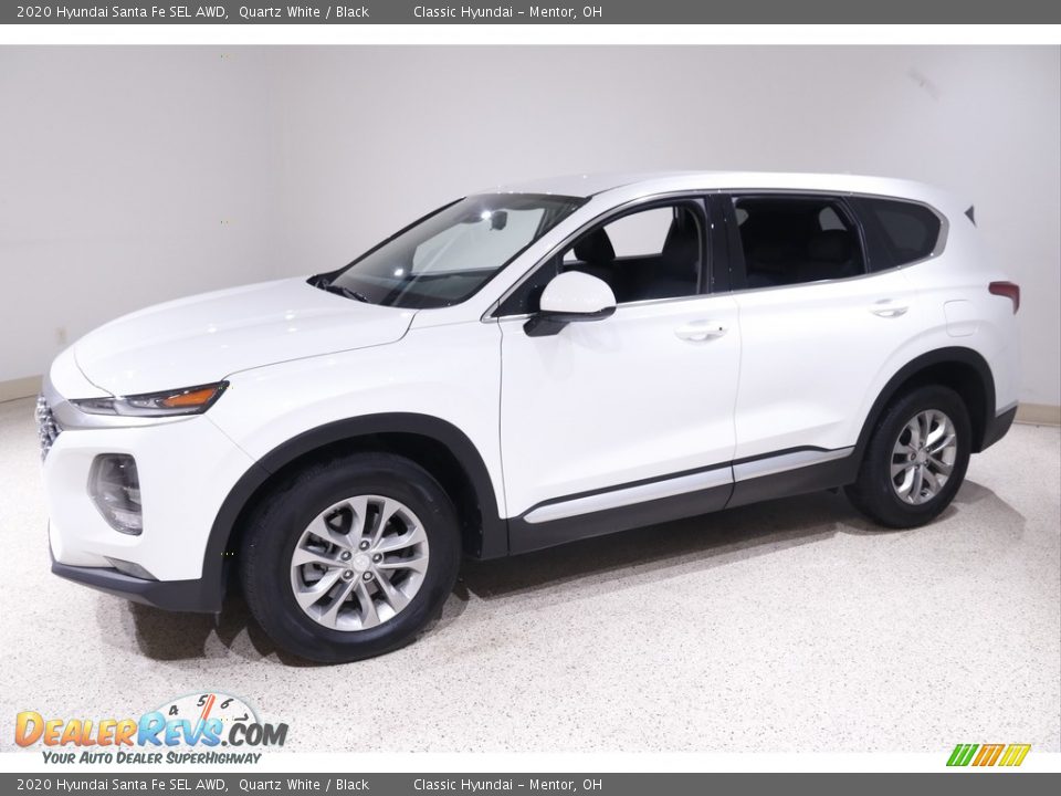 2020 Hyundai Santa Fe SEL AWD Quartz White / Black Photo #3