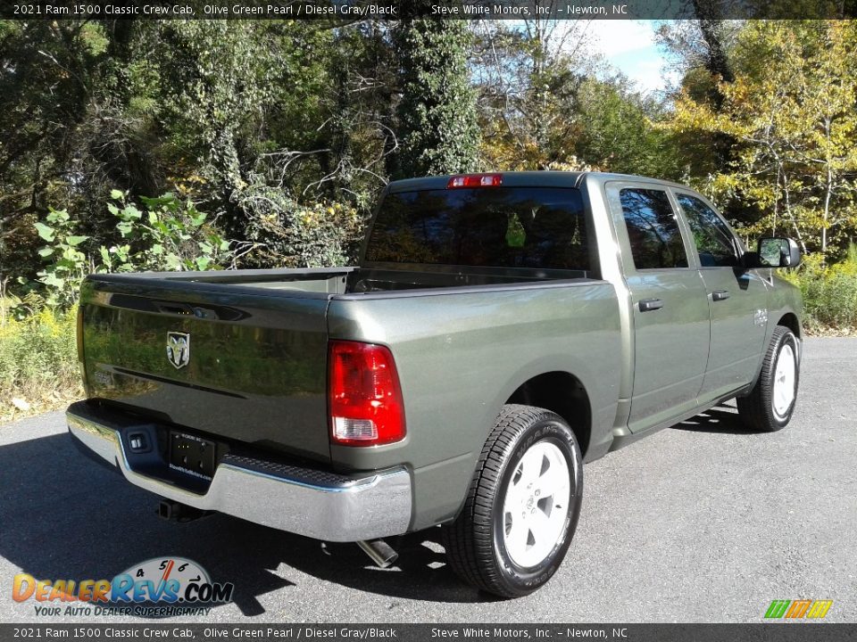 2021 Ram 1500 Classic Crew Cab Olive Green Pearl / Diesel Gray/Black Photo #6