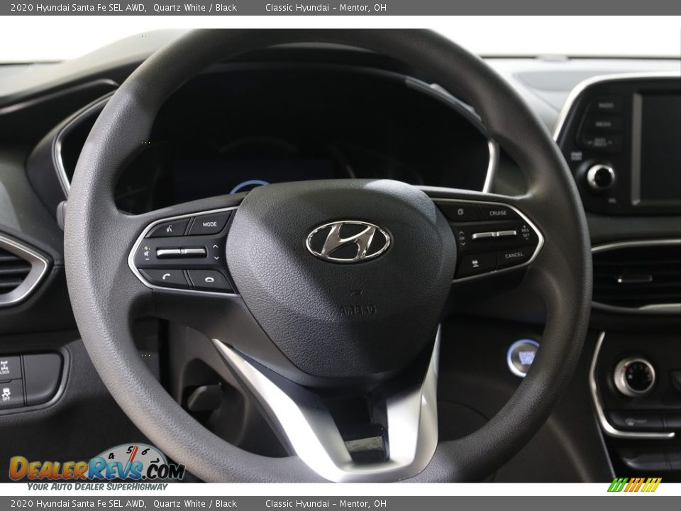 2020 Hyundai Santa Fe SEL AWD Quartz White / Black Photo #7
