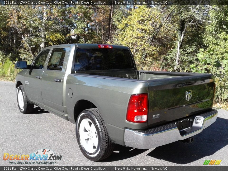 2021 Ram 1500 Classic Crew Cab Olive Green Pearl / Diesel Gray/Black Photo #9