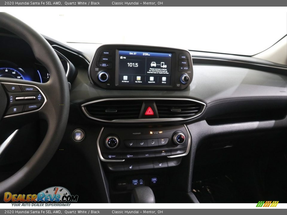 2020 Hyundai Santa Fe SEL AWD Quartz White / Black Photo #9
