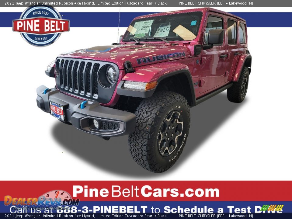 2021 Jeep Wrangler Unlimited Rubicon 4xe Hybrid Limited Edition Tuscadero Pearl / Black Photo #1