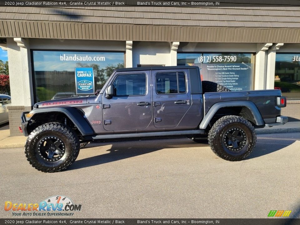 2020 Jeep Gladiator Rubicon 4x4 Granite Crystal Metallic / Black Photo #2