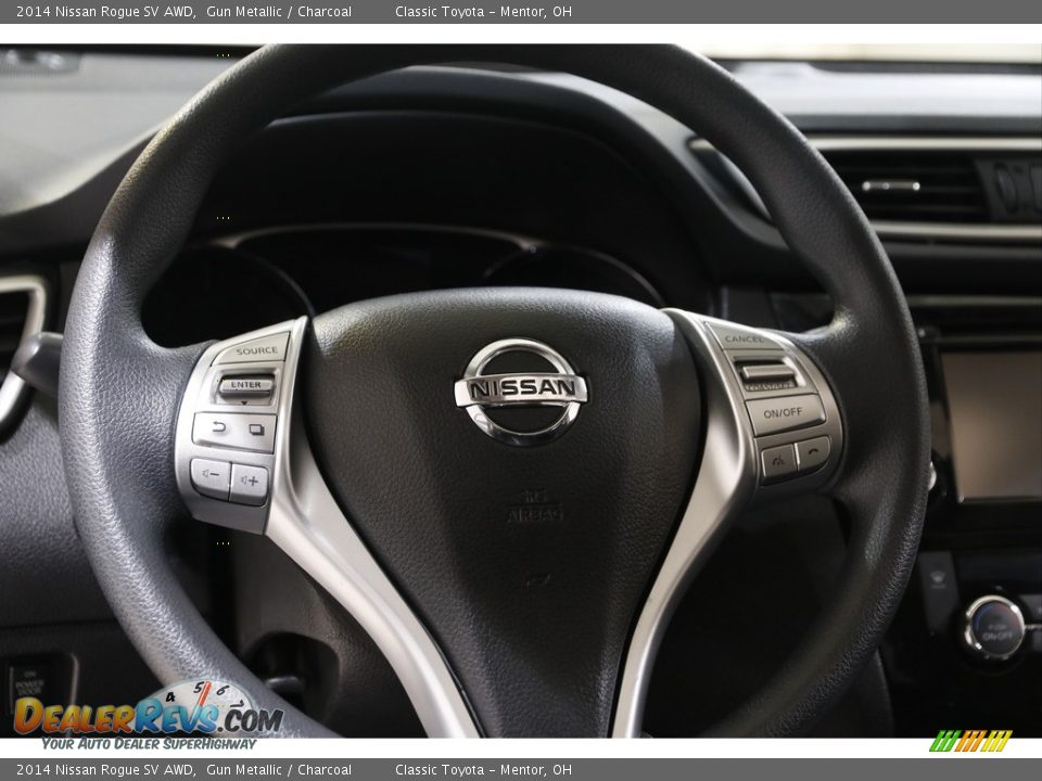 2014 Nissan Rogue SV AWD Gun Metallic / Charcoal Photo #7