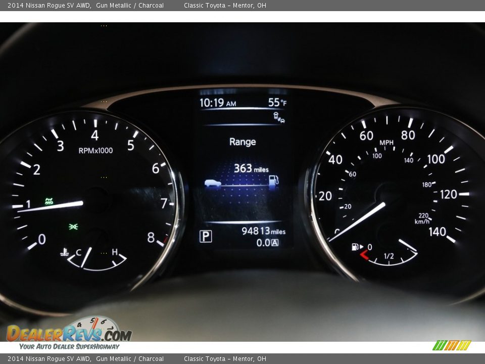 2014 Nissan Rogue SV AWD Gun Metallic / Charcoal Photo #8