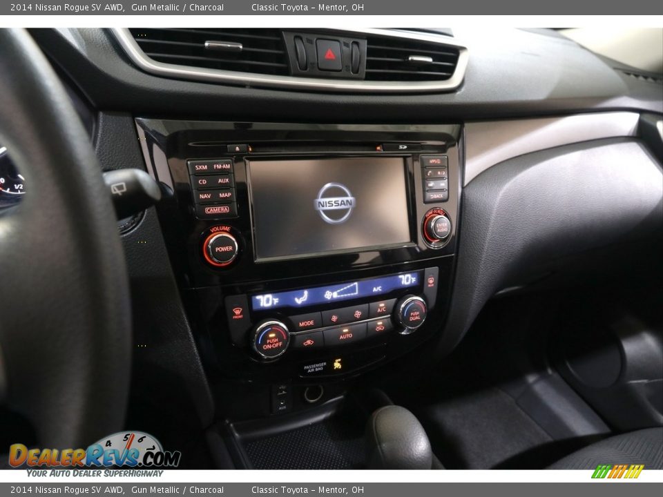 2014 Nissan Rogue SV AWD Gun Metallic / Charcoal Photo #9