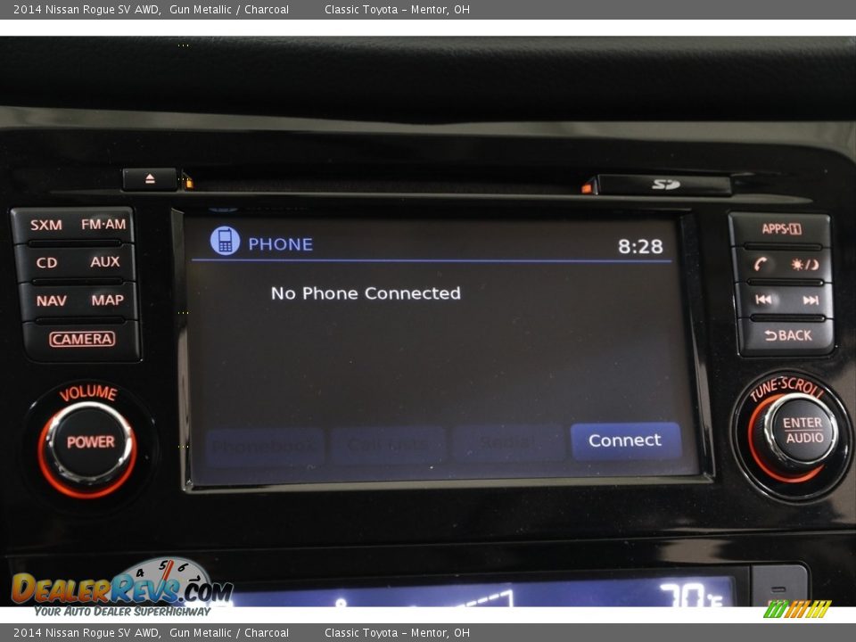 2014 Nissan Rogue SV AWD Gun Metallic / Charcoal Photo #11