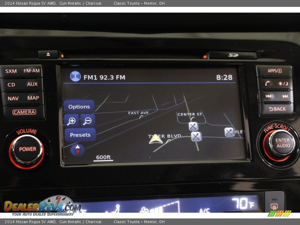 2014 Nissan Rogue SV AWD Gun Metallic / Charcoal Photo #12