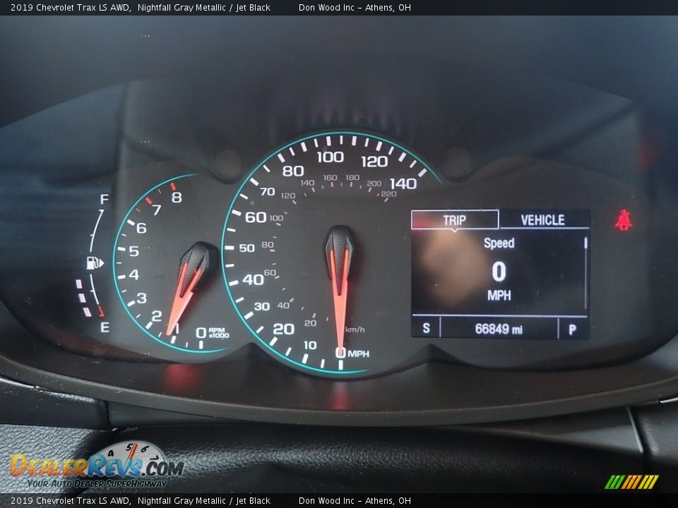 2019 Chevrolet Trax LS AWD Nightfall Gray Metallic / Jet Black Photo #28