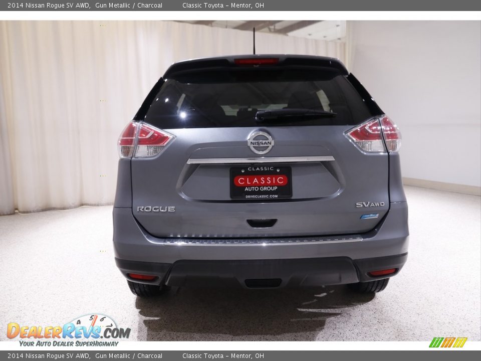 2014 Nissan Rogue SV AWD Gun Metallic / Charcoal Photo #18