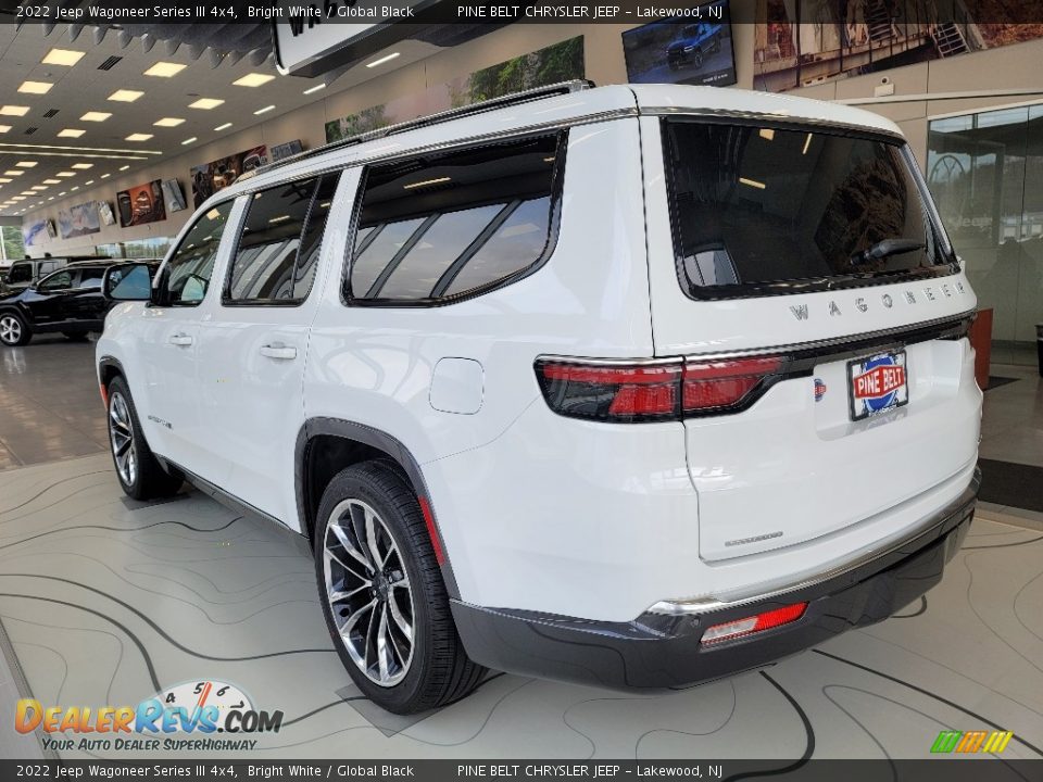 2022 Jeep Wagoneer Series III 4x4 Bright White / Global Black Photo #7