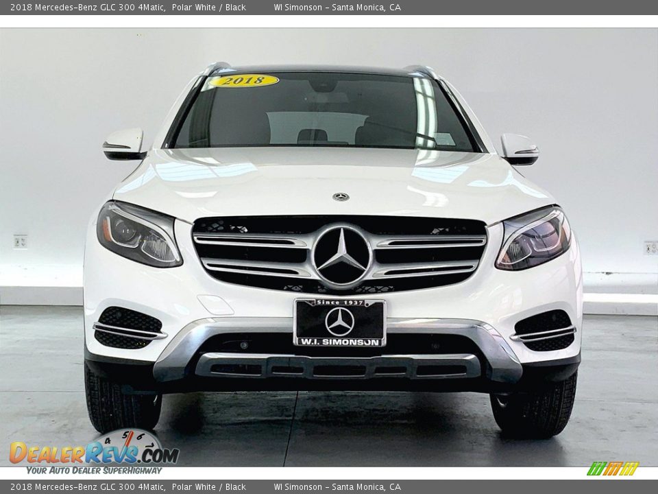 2018 Mercedes-Benz GLC 300 4Matic Polar White / Black Photo #2