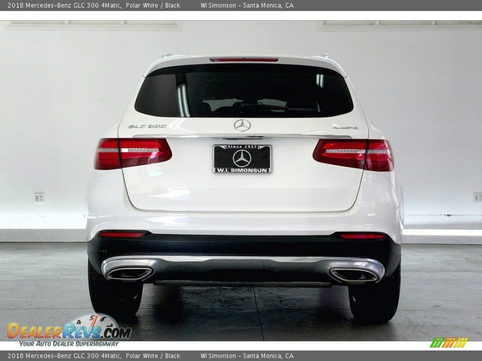 2018 Mercedes-Benz GLC 300 4Matic Polar White / Black Photo #3