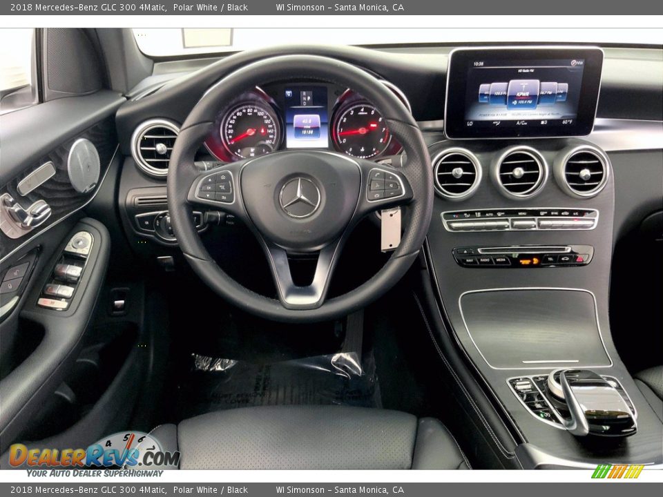 2018 Mercedes-Benz GLC 300 4Matic Polar White / Black Photo #4