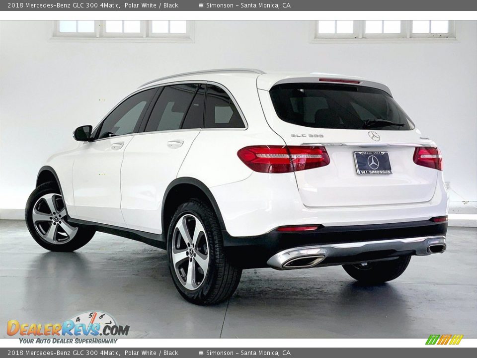 2018 Mercedes-Benz GLC 300 4Matic Polar White / Black Photo #10