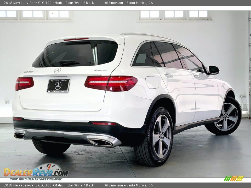 2018 Mercedes-Benz GLC 300 4Matic Polar White / Black Photo #13