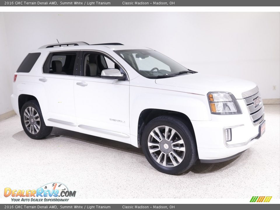 2016 GMC Terrain Denali AWD Summit White / Light Titanium Photo #1