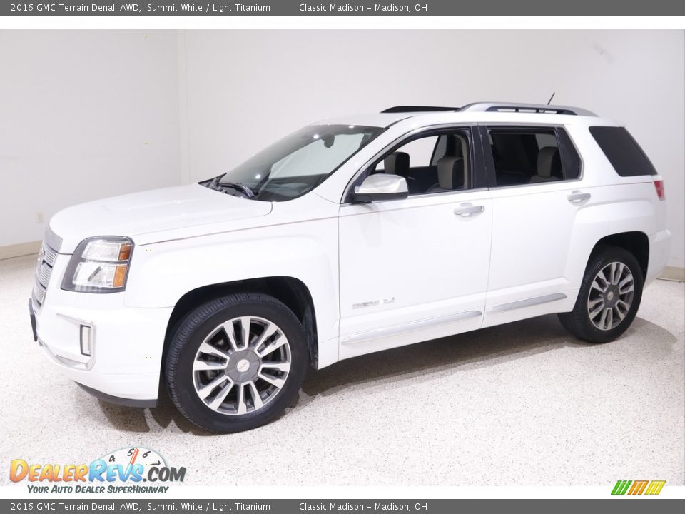 2016 GMC Terrain Denali AWD Summit White / Light Titanium Photo #3