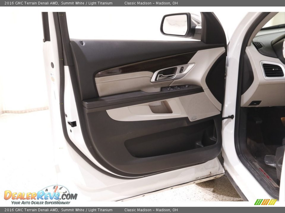 2016 GMC Terrain Denali AWD Summit White / Light Titanium Photo #4