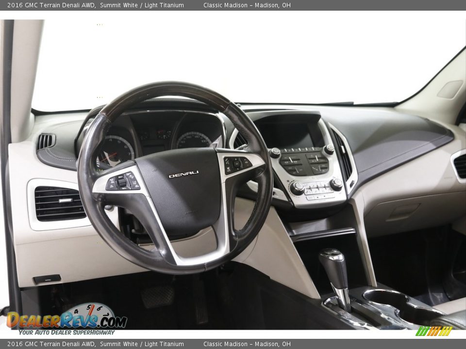 2016 GMC Terrain Denali AWD Summit White / Light Titanium Photo #6