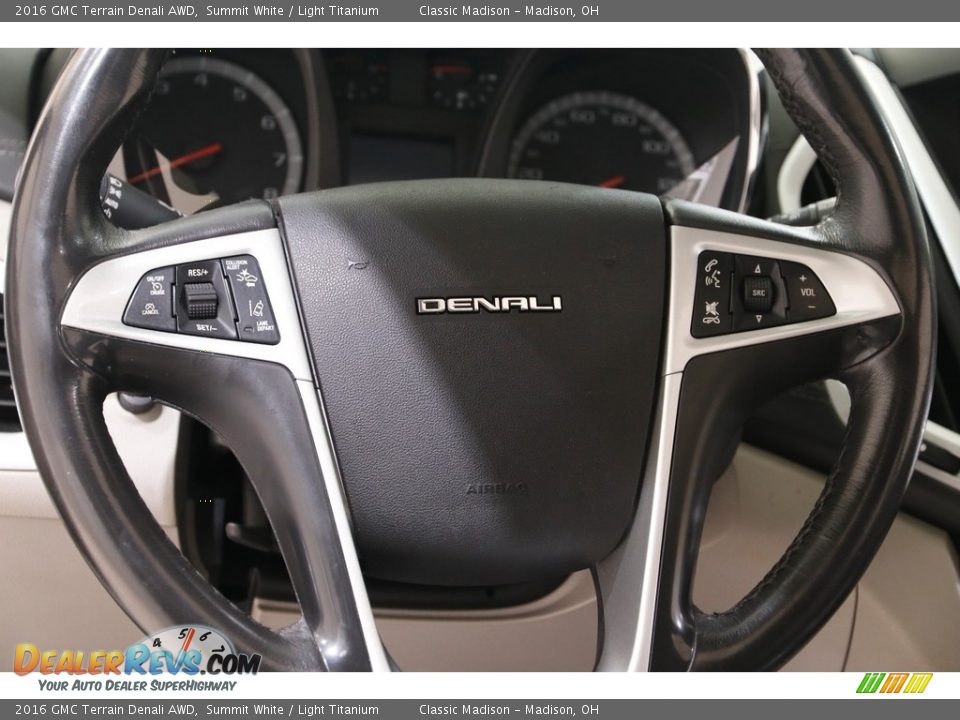 2016 GMC Terrain Denali AWD Summit White / Light Titanium Photo #7