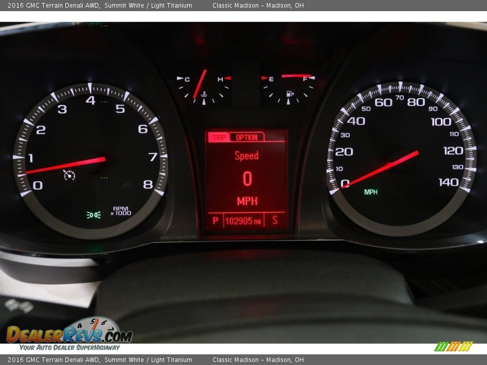 2016 GMC Terrain Denali AWD Summit White / Light Titanium Photo #8
