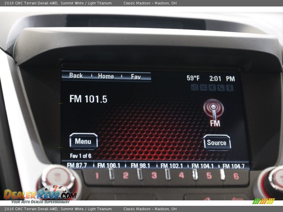 2016 GMC Terrain Denali AWD Summit White / Light Titanium Photo #10