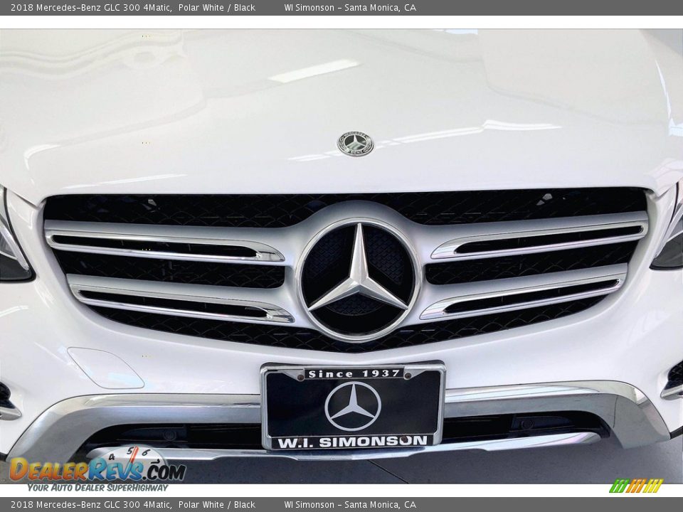 2018 Mercedes-Benz GLC 300 4Matic Polar White / Black Photo #30