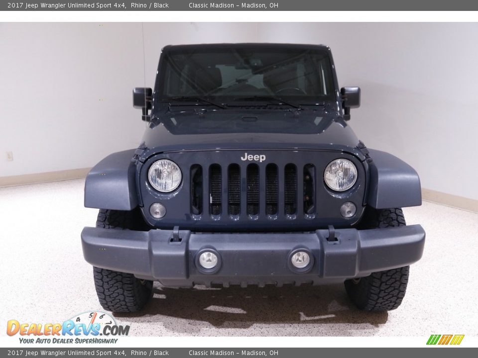 2017 Jeep Wrangler Unlimited Sport 4x4 Rhino / Black Photo #2