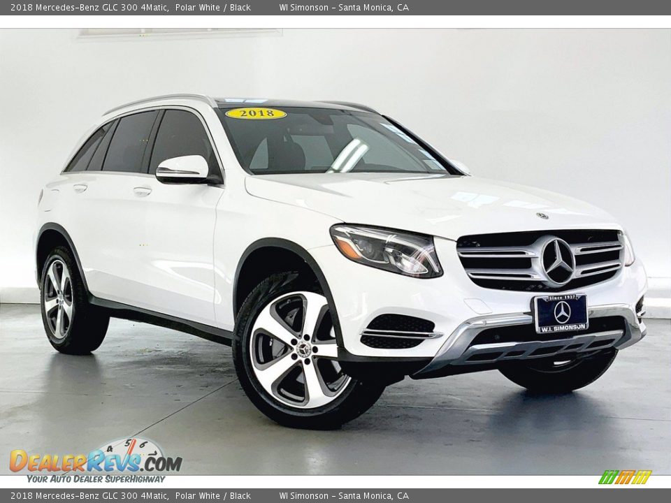 2018 Mercedes-Benz GLC 300 4Matic Polar White / Black Photo #34