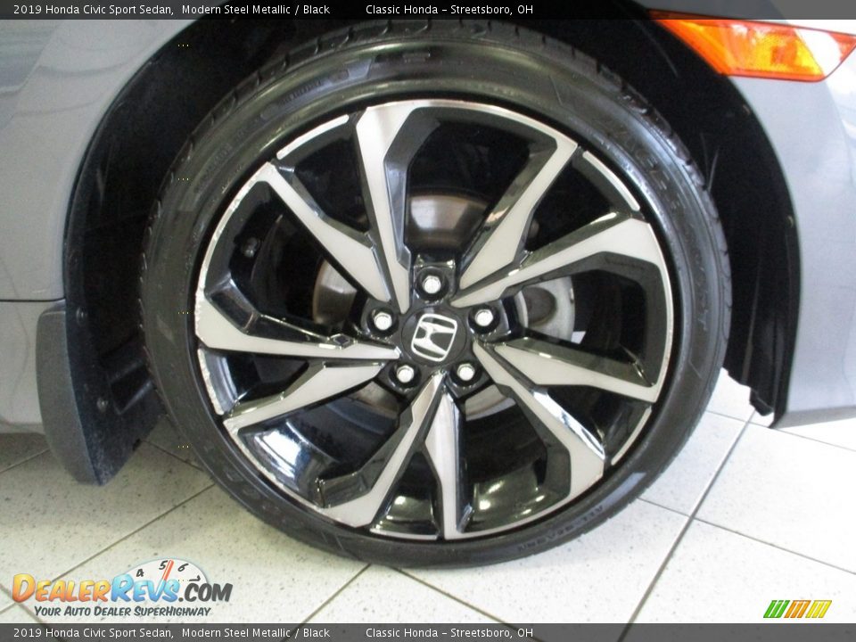 2019 Honda Civic Sport Sedan Modern Steel Metallic / Black Photo #5