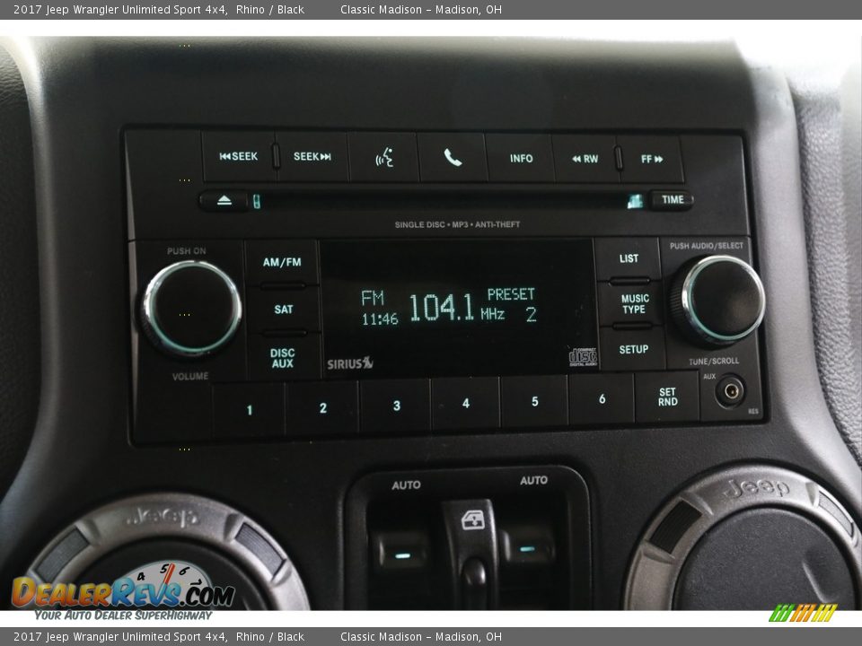 2017 Jeep Wrangler Unlimited Sport 4x4 Rhino / Black Photo #10