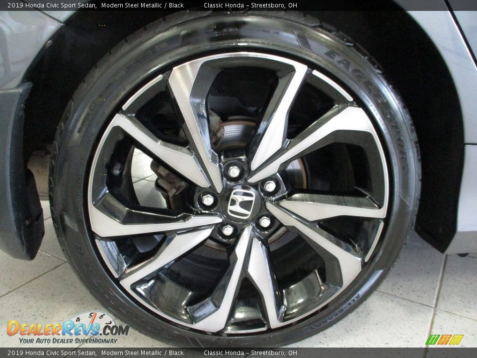 2019 Honda Civic Sport Sedan Modern Steel Metallic / Black Photo #6