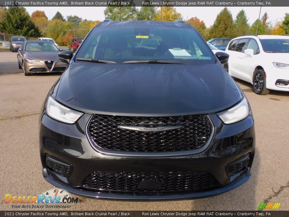 2021 Chrysler Pacifica Touring AWD Brilliant Black Crystal Pearl / Black Photo #2