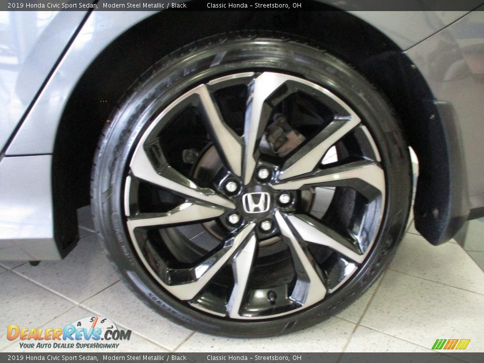 2019 Honda Civic Sport Sedan Modern Steel Metallic / Black Photo #11