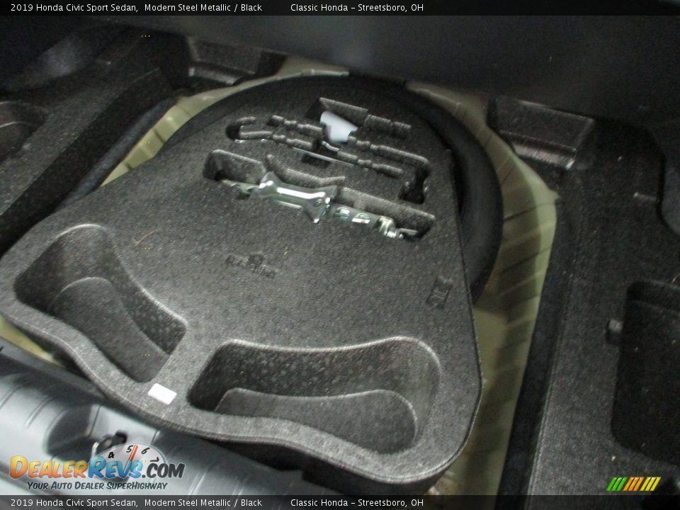 2019 Honda Civic Sport Sedan Modern Steel Metallic / Black Photo #14