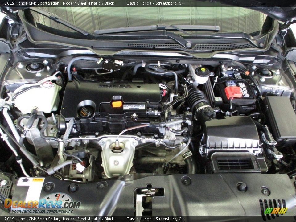 2019 Honda Civic Sport Sedan Modern Steel Metallic / Black Photo #15