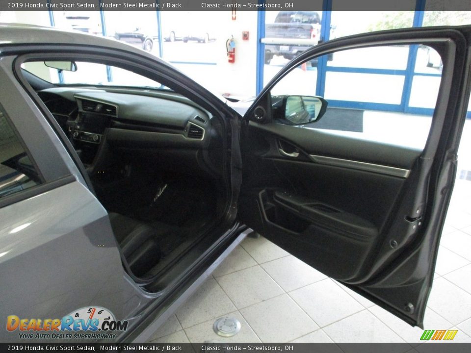 2019 Honda Civic Sport Sedan Modern Steel Metallic / Black Photo #16
