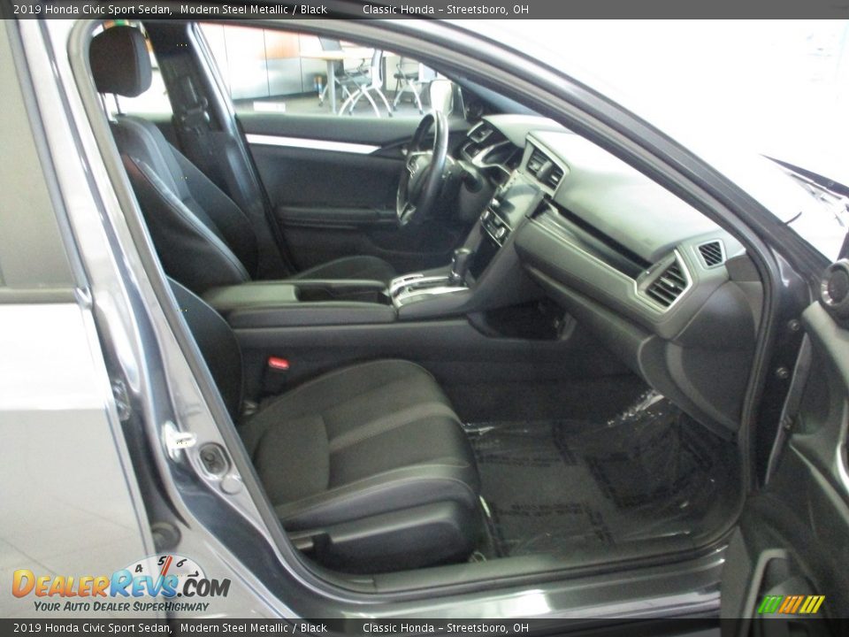 2019 Honda Civic Sport Sedan Modern Steel Metallic / Black Photo #17