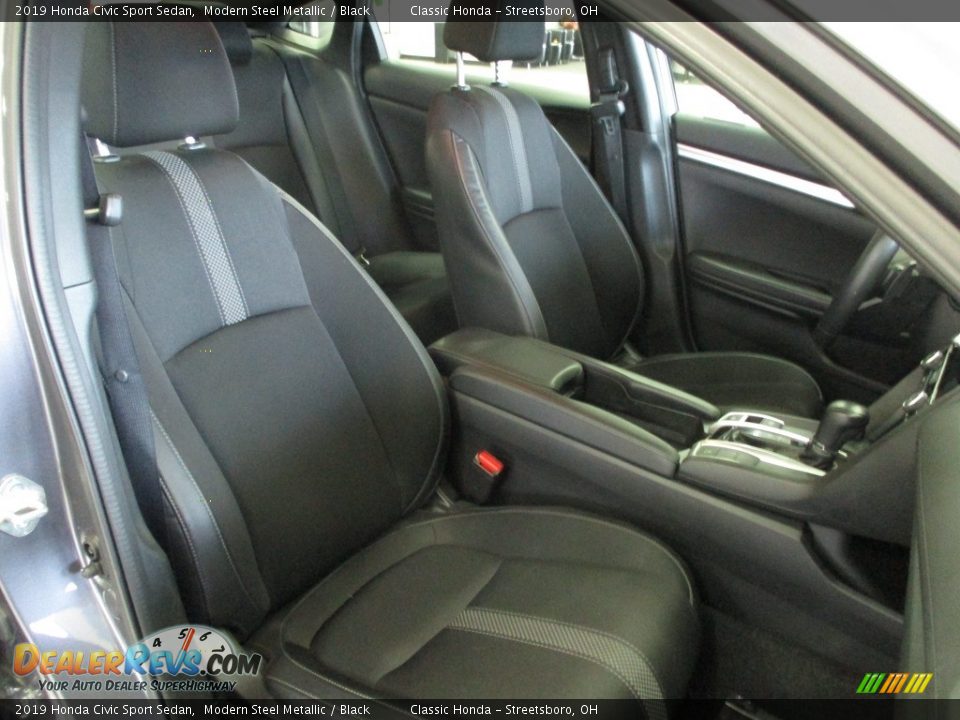 2019 Honda Civic Sport Sedan Modern Steel Metallic / Black Photo #18